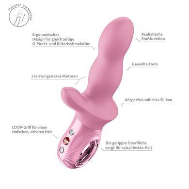 Пульсатор Fun Factory Bi Stronic Crave Rose SX4313 фото Купити Пульсатор Fun Factory Bi Stronic Crave Rose  Fun Factory  2 949 грн