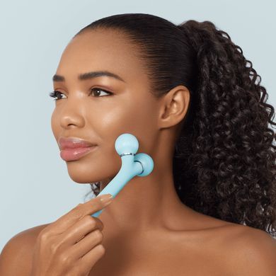 Електронний ультразвуковий ролик для обличчя GESKE Sonic Facial Roller 4в1 turquoise HB0180 фото Купити Електронний ультразвуковий ролик для обличчя GESKE Sonic Facial Roller 4в1 turquoise  GESKE 1 699 грн