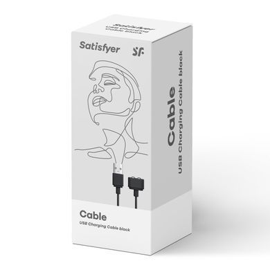 Зарядка (запасной кабель) для игрушек Satisfyer USB charging cable Black SO7792 фото Купить   Satisfyer (Німеччина) 369 грн