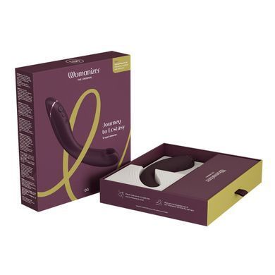 Вакуумный стимулятор для точки G и клитора с вибрацией Womanizer OG Aubergine, 12 уровней, 3 режима SX0531 фото Купить   Womanizer (Німеччина) 6 837 грн