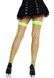 Панчохи у велику сітку Leg Avenue Fence Net Thigh Highs Neon Green, one size &mdash; фото 2