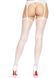 Чулки Leg Avenue Daisy Dot Fishnet Stockings One Size White SX2745 фото 3