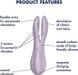 Кліторальний вібратор Satisfyer Threesome 2 Violet, 3 гнучкі пальчики, 3 мотори SX1213 фото 6