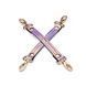 Набор Liebe Seele Pink Glossy 7pcs Bondage Kit, фиксаторы, ошейник с поводком, кляп, флоггер, маска SO9507 фото 7