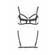 Бюстгальтер-стрепы с кружевом Passion Exclusive SOLON BRA L/XL, black PS28001 фото 5