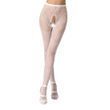 Эротические колготки-бодистокинг Passion S010 white, с доступом, геометрический рисунок