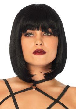 Короткий парик каре с челкой Leg Avenue Short natural bob wig, черный SO9095 фото Купить   Leg Avenue (США) 1 357 грн