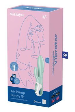 Смарт вібратор-кролик Satisfyer Air Pump Bunny 5+, надувається SO6718 фото Купити Смарт вібратор-кролик Satisfyer Air Pump Bunny 5+, надувається  Satisfyer (Німеччина) 2 217 грн