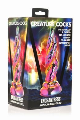 Фэнтезийный стеклянный фаллоимитатор Creature Cocks Enchanting Rainbow Glass Dildo, 16 см SX2223 фото Купить   Creature Cocks (США) 3 131 грн