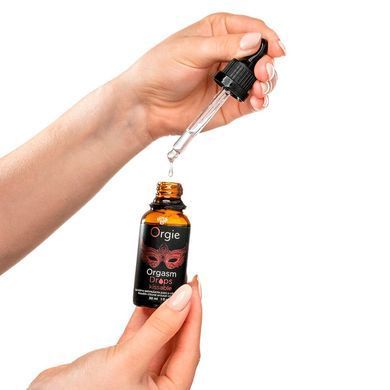 Возбуждающие капли для клитора Orgie Orgasm Drops Kissable, 30 мл, тепло-холод, вкус яблока SX1531 фото Купить   Orgie (Бразилія-Португалія) 674 грн