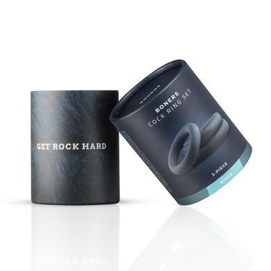 Набір ерекційних кілець Boners 3-Piece Cock Ring Set &ndash; Grey, 3; 3,3 та 4,4 см SO8844 фото Купити Набір ерекційних кілець Boners 3-Piece Cock Ring Set &ndash; Grey, 3; 3,3 та 4,4 см  Boners  923 грн
