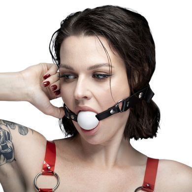 Кляп силіконовий Feral Feelings Silicon Ball Gag Black/White, чорний ремінець, біла кулька SX3979 фото Купити Кляп силіконовий Feral Feelings Silicon Ball Gag Black/White, чорний ремінець, біла кулька  Feral Feelings  899 грн