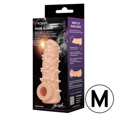 Насадка на член Kokos Nude Sleeve NS 006 M SX1481 фото Купить   Kokos (Південна Корея) 489 грн