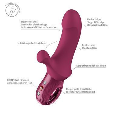 Пульсатор Fun Factory Bi Stronic Curve Wine Red SX4314 фото Купити Пульсатор Fun Factory Bi Stronic Curve Wine Red  Fun Factory  2 949 грн