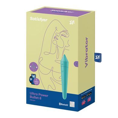 Смарт міні-вібратор Satisfyer Ultra Power Bullet 8 Turquoise SO5437 фото Купити Смарт міні-вібратор Satisfyer Ultra Power Bullet 8 Turquoise  Satisfyer (Німеччина) 1 320 грн