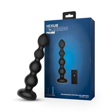 Анальний віброротатор Nexus Tornado Probe Edition Large, діаметр 4,5 см, вібрація + ротація, пульт ДУ SX2415 фото Купити Анальний віброротатор Nexus Tornado Probe Edition Large, діаметр 4,5 см, вібрація + ротація, пульт ДУ  Nexus (Великобританія) 3 510 грн