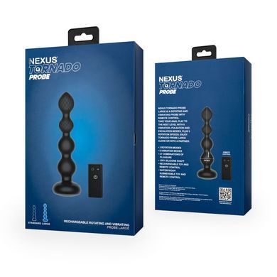 Анальний віброротатор Nexus Tornado Probe Edition Large, діаметр 4,5 см, вібрація + ротація, пульт ДУ SX2415 фото Купити Анальний віброротатор Nexus Tornado Probe Edition Large, діаметр 4,5 см, вібрація + ротація, пульт ДУ  Nexus (Великобританія) 3 510 грн