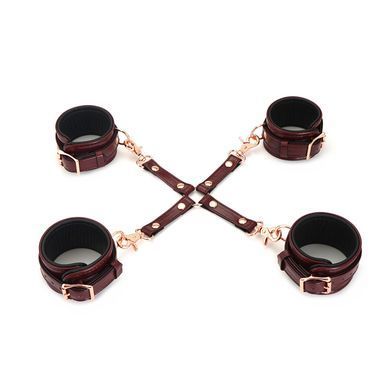 Кожаная крестовина Liebe Seele Wine Red Hogtie SO9459 фото Купить   Liebe Seele (Японія) 1 173 грн