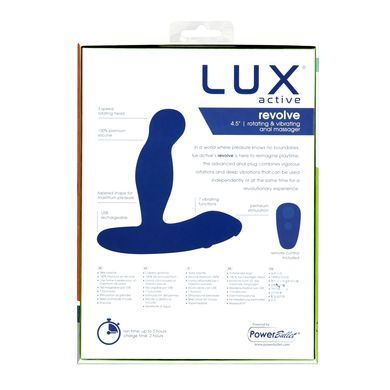 Массажер простаты с ротацией и вибрацией Lux Active Revolve, пульт ДУ SO6835 фото Купить   Lux Active (Канада) 3 917 грн