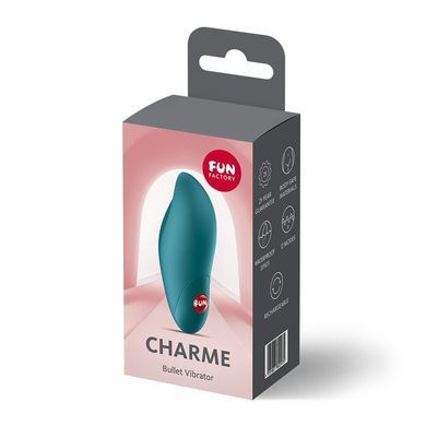 Вібратор Fun Factory Charme Bottle Green, 12 режимів вібрації, перезаряджуваний SX3280 фото Купити Вібратор Fun Factory Charme Bottle Green, 12 режимів вібрації, перезаряджуваний  Fun Factory  1 069 грн