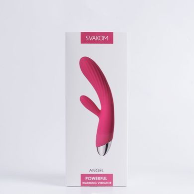 Інтелектуальний вібратор-кролик із підігрівом Svakom Angel Plum Red SO4848 фото Купити Інтелектуальний вібратор-кролик із підігрівом Svakom Angel Plum Red  Svakom (США) 3 658 грн