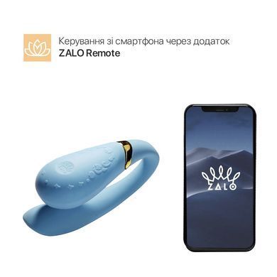 Смартвібратор для пар Zalo &mdash; Fanfan Royal Blue SO6668 фото Купити Смартвібратор для пар Zalo &mdash; Fanfan Royal Blue  Zalo  5 694 грн