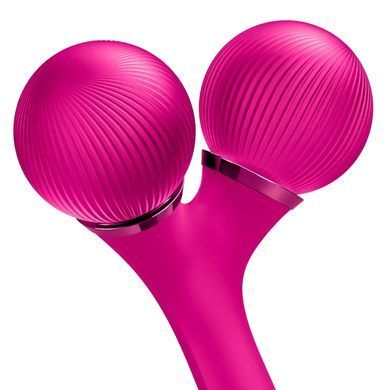 Електронний ультразвуковий ролик для обличчя та тіла GESKE Sonic Facial&Body Roller 4в1 magenta GESKE  &mdash; фото