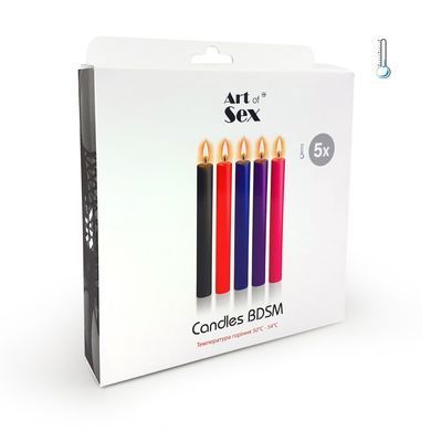 Набор восковых свечей Art of Sex Thin 16 см (5 шт), низкотемпературные, тонкие SO5962 фото Купить Набор восковых свечей Art of Sex Thin 16 см (5 шт), низкотемпературные, тонкие  Art of Sex  696 грн