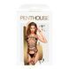 Бодистокинг с фрактальным узором и имитацией чулок Penthouse - Fatal Look Black XL SO5257 фото 3