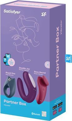 Набор Satisfyer Partner Box 3 (Double Joy, Sexy Secret + Royal One) SX1215 фото Купить   Satisfyer (Німеччина) 4 758 грн