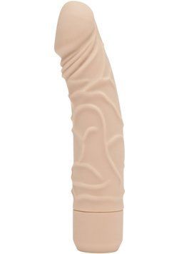 Реалистичный вибратор с 7 режимами вибрации ToyJoy Classic Original, бежевый, 20 &times; 4 см TOY JOY &mdash; фото