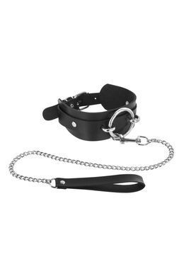 Нашийник великим кільцем та з повідцем Fetish Tentation Ring and Leash SO3731 фото Купити Нашийник великим кільцем та з повідцем Fetish Tentation Ring and Leash  Fetish Tentation  928 грн