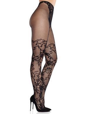 Колготки Leg Avenue Dahlia Lace Tights with Net Thigh Detail One Size SX2747 фото Купити Колготки Leg Avenue Dahlia Lace Tights with Net Thigh Detail One Size  Leg Avenue (США) 766 грн