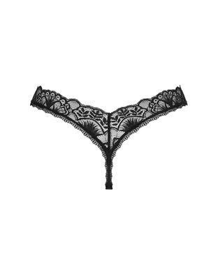 Кружевные стринги Obsessive Donna Dream thong XS/S Black, низкая посадка SO8639 фото Купить   Obsessive (Польща) 553 грн