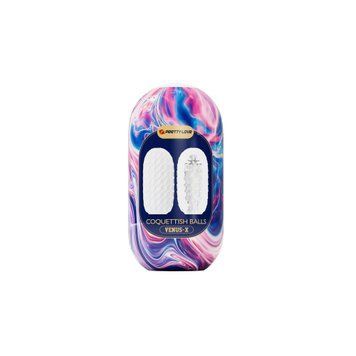 Мастурбатор хай-тек Venus-X Egg VIOLET двусторонний рельеф, белый, фиолетовый, 13.1 х 6.5. см PRETTY LOVE &mdash; фото