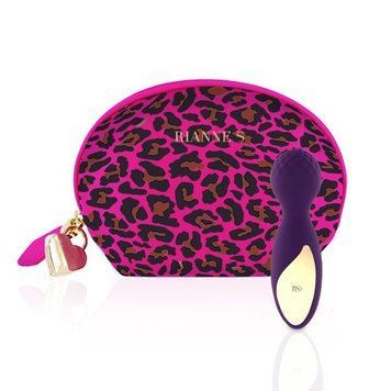 Мінівібромасажер Rianne S: Lovely Leopard Purple, 10 режимів роботи, косметичка-чохол, мед.силікон SO3883 фото Купити Мінівібромасажер Rianne S: Lovely Leopard Purple, 10 режимів роботи, косметичка-чохол, мед.силікон  RIANNE S (Нідерланди) 1 662 грн