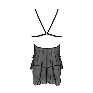 Сорочка Passion DELIENA CHEMISE L/XL black, стрінги із заниженою талією SO8418 фото Купити Сорочка Passion DELIENA CHEMISE L/XL black, стрінги із заниженою талією  Passion (Польща) 2 457 грн