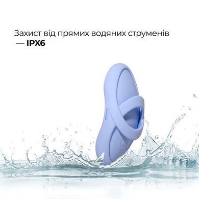 Смарт-вібратор для клітора Svakom Echo 2 Sky Blue, підігрів до 38 &deg;C, знімна насадка на палець SX2448 фото Купити Смарт-вібратор для клітора Svakom Echo 2 Sky Blue, підігрів до 38 &deg;C, знімна насадка на палець  Svakom  2 422 грн