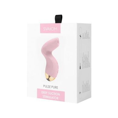 Вакуумний кліторальний стимулятор Svakom Pulse Pure Pale Pink, 5 режимів, 5 інтенсивностей у кожному SO6993 фото Купити Вакуумний кліторальний стимулятор Svakom Pulse Pure Pale Pink, 5 режимів, 5 інтенсивностей у кожному  Svakom (США) 2 928 грн