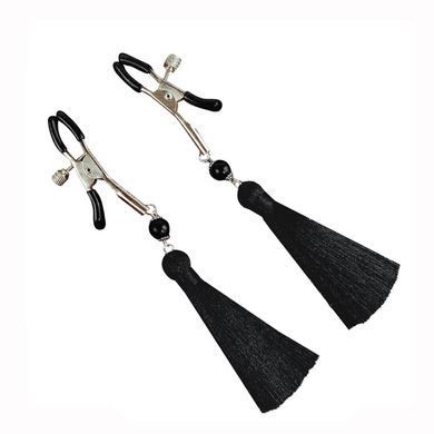 Зажимы для сосков Art of Sex - Nipple clamps Black Tassels SO5856 фото Купить   Art of Sex  452 грн