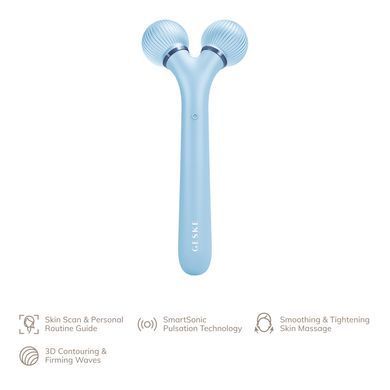 Електронний ультразвуковий ролик для обличчя GESKE Sonic Facial Roller 4в1 aquamarine HB0182 фото Купити Електронний ультразвуковий ролик для обличчя GESKE Sonic Facial Roller 4в1 aquamarine  GESKE 1 699 грн