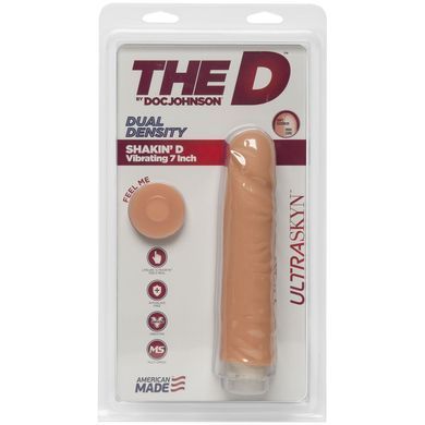 Фаллоимитатор Doc Johnson The D: Shakin D 7 Inch Vibro ULTRASKYN, диаметр 3,8см, плавная регулировка SO1580 фото Купить   Doc Johnson (США) 1 801 грн