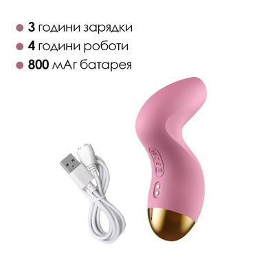 Вакуумний кліторальний стимулятор Svakom Pulse Pure Pale Pink, 5 режимів, 5 інтенсивностей у кожному SO6993 фото Купити Вакуумний кліторальний стимулятор Svakom Pulse Pure Pale Pink, 5 режимів, 5 інтенсивностей у кожному  Svakom (США) 2 928 грн