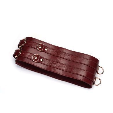 Шкіряний пояс для бондажу Liebe Seele Wine Red Waist Cuff, S Size SO9460 фото Купити Шкіряний пояс для бондажу Liebe Seele Wine Red Waist Cuff, S Size  Liebe Seele (Японія) 4 009 грн
