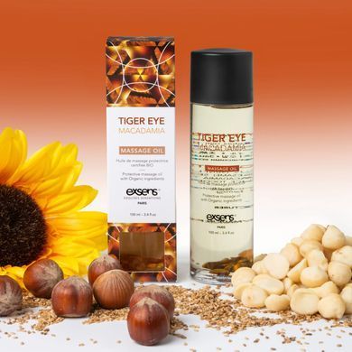 Масажна олія EXSENS Tiger Eye Macadamia (захист з тигровим оком) 100мл, натуральна SO2379 фото Купити Масажна олія EXSENS Tiger Eye Macadamia (захист з тигровим оком) 100мл, натуральна  Exsens (Франція) 1 006 грн