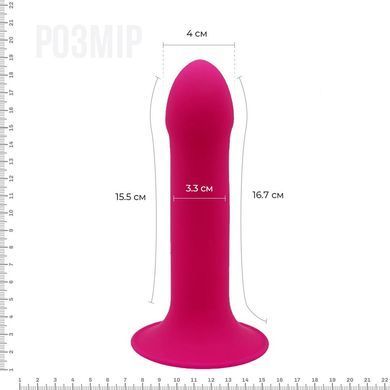 Дилдо с присоской Adrien Lastic Hitsens 2 Pink, отлично для страпона, макс. диам. 4см, длина 16,7см AD24011 фото Купить   Adrien Lastic  1 006 грн