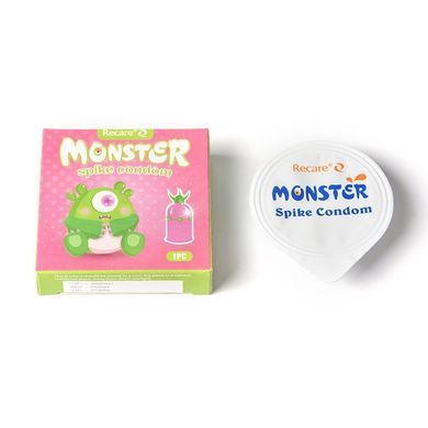 Насадка на член Recare Green Monster Spike Condom (презерватив з рядом кульок і вусиками на кінчику) SX3353 фото Купити Насадка на член Recare Green Monster Spike Condom (презерватив з рядом кульок і вусиками на кінчику)  Recare (Китай) 69 грн