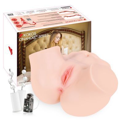Мастурбатор Kokos 001 Adel ONAHOLE Real Vagina 2WayPlus з функцією масажу та вібрацією SX1430 фото Купити Мастурбатор Kokos 001 Adel ONAHOLE Real Vagina 2WayPlus з функцією масажу та вібрацією  Kokos (Південна Корея) 10 625 грн