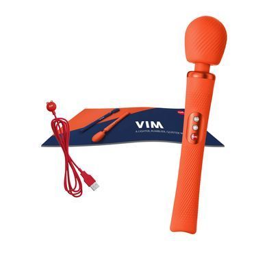 Вібромасажер Fun Factory VIM Vibrating Wand sunrise orange, суперпотужний та легкий, до 6 годин роботи SX0919 фото Купити Вібромасажер Fun Factory VIM Vibrating Wand sunrise orange, суперпотужний та легкий, до 6 годин роботи  Fun Factory (Німеччина) 5 451 грн