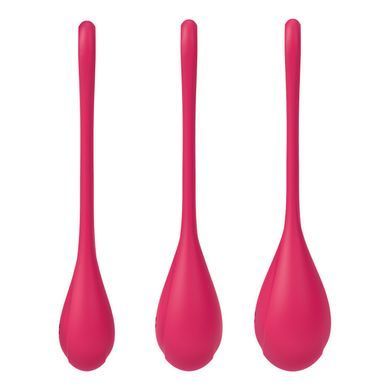 Набор йони бусин Satisfyer Yoni Power 1 Red, диаметр 2-2,5-3см, вес 22-46-74гр SO5547 фото Купить   Satisfyer (Німеччина) 951 грн